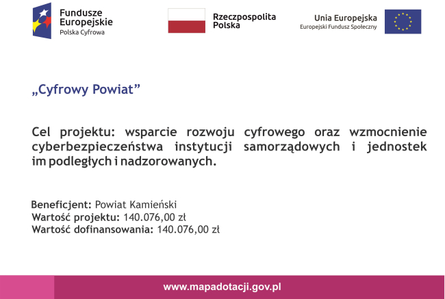 Zapytanie ofertowe nr 1/ Cyfrowy Powiat/POPC.05.01.00-00-0001/21-00